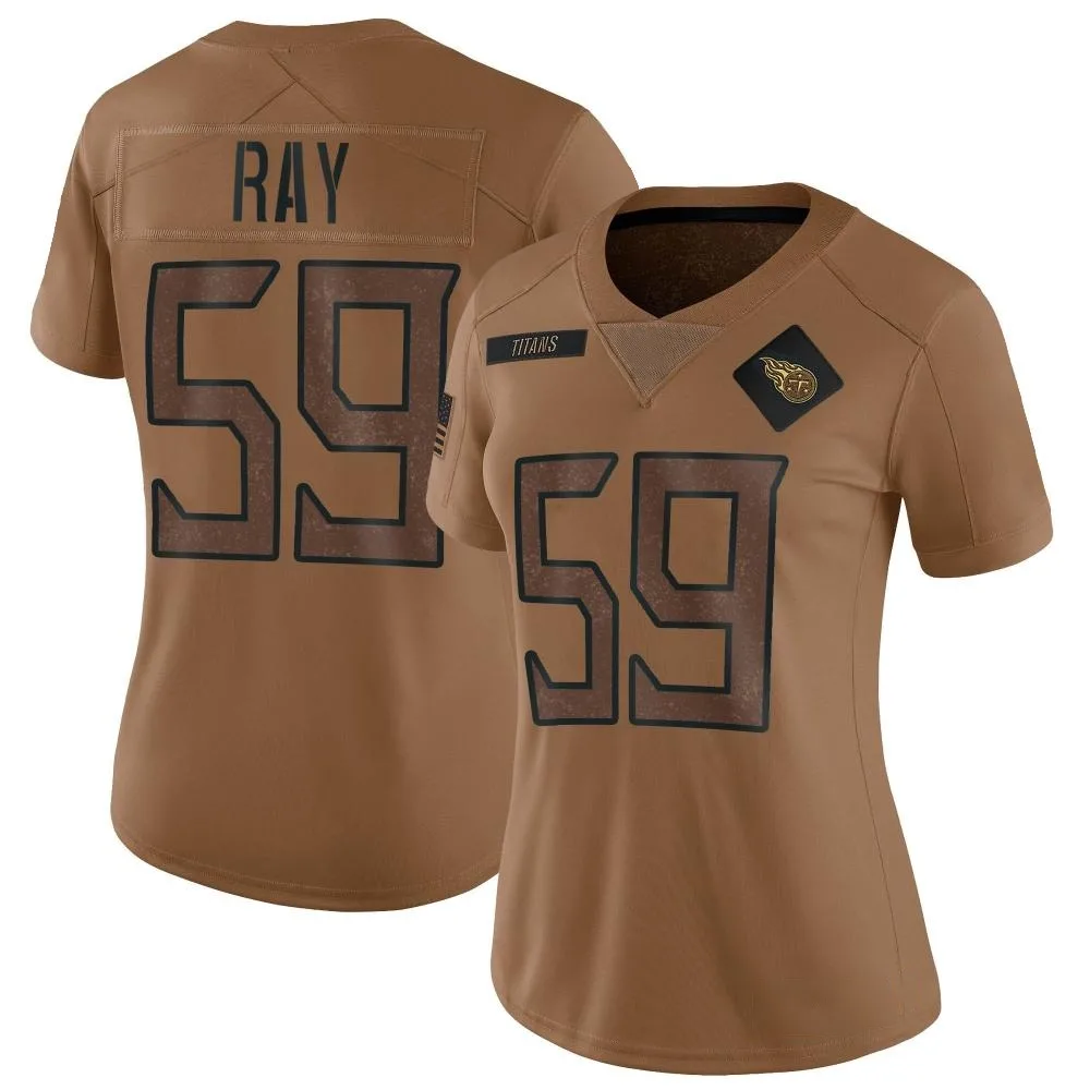 Women's Tennessee Titans Shane Ray Nike 2023 Salute To Service Limited Brown Jersey Women's Tennessee Titans Shane Ray Nike 2023 Salute To Service Limited Brown Jersey