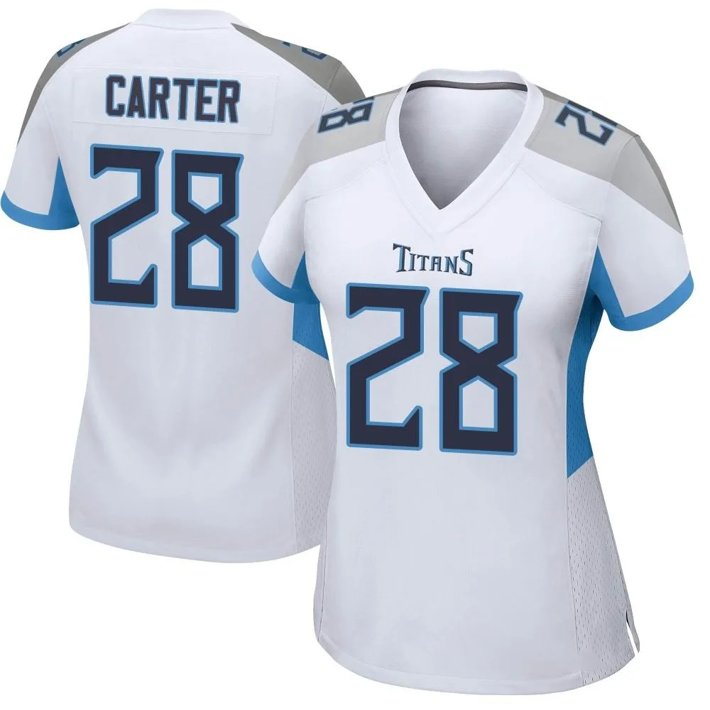 Women's Tennessee Titans Shyheim Carter Nike Game White Jersey Women's Tennessee Titans Shyheim Carter Nike Game White Jersey