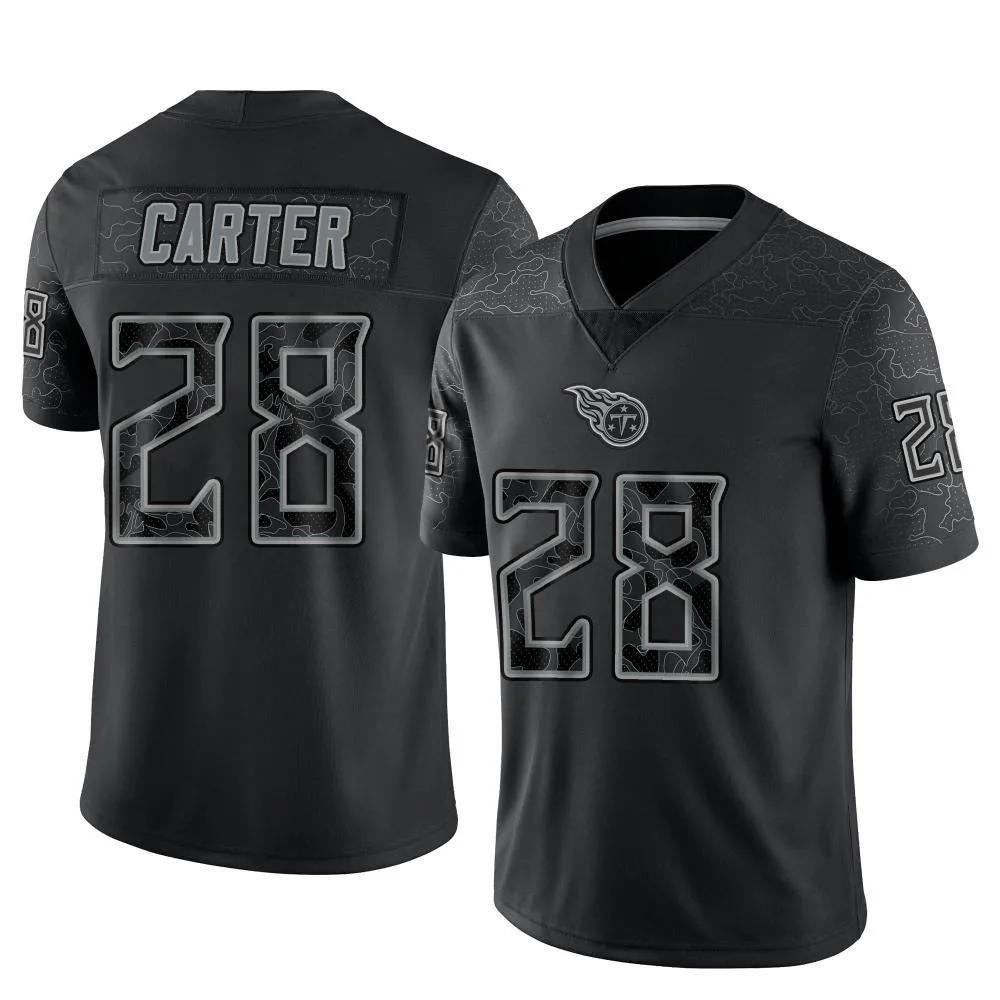 Youth Tennessee Titans Shyheim Carter Nike Reflective Limited Black Jersey Youth Tennessee Titans Shyheim Carter Nike Reflective Limited Black Jersey