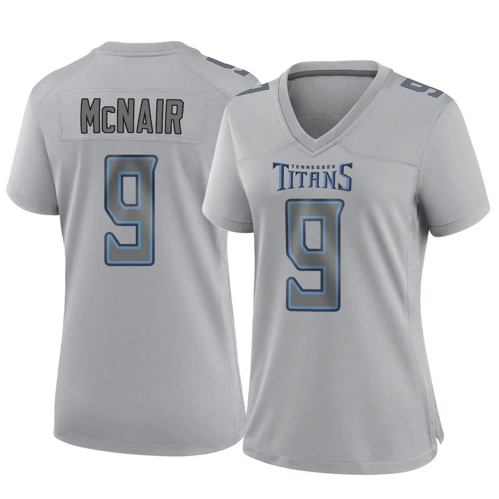 Women's Tennessee Titans Steve Mcnair Nike Atmosphere Fashion Game Gray Jersey Women's Tennessee Titans Steve Mcnair Nike Atmosphere Fashion Game Gray Jersey