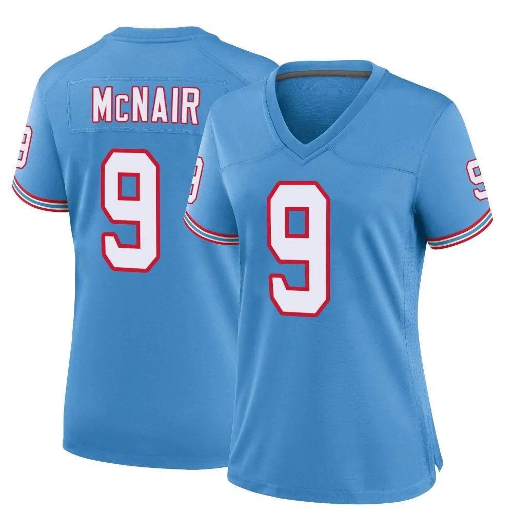Women's Tennessee Titans Steve Mcnair Nike Oilers Throwback Alternate Game Light Blue Jersey Women's Tennessee Titans Steve Mcnair Nike Oilers Throwback Alternate Game Light Blue Jersey