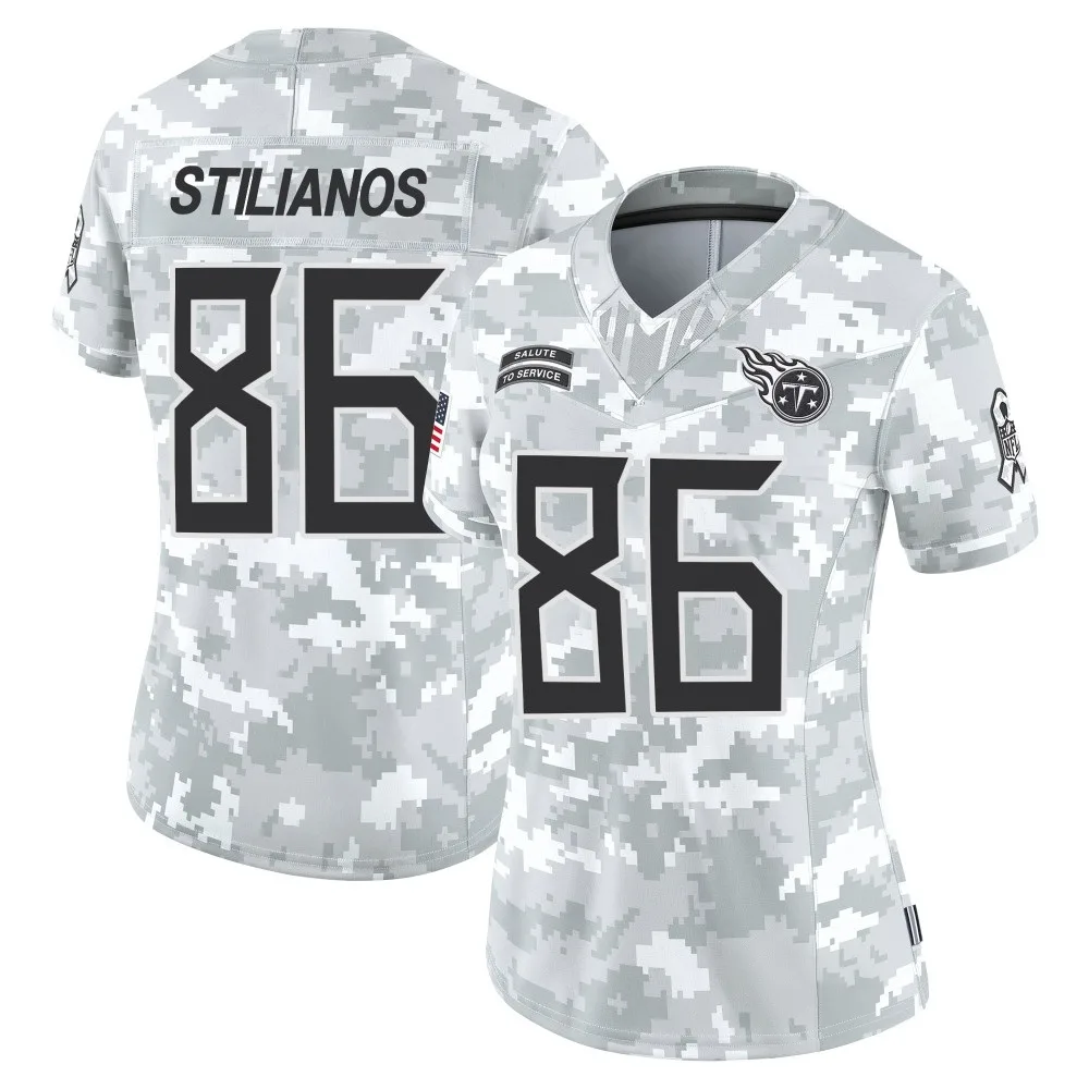 Women's Tennessee Titans Steven Stilianos Nike 2024 Salute to Service Limited Arctic Camo Jersey Women's Tennessee Titans Steven Stilianos Nike 2024 Salute to Service Limited Arctic Camo Jersey