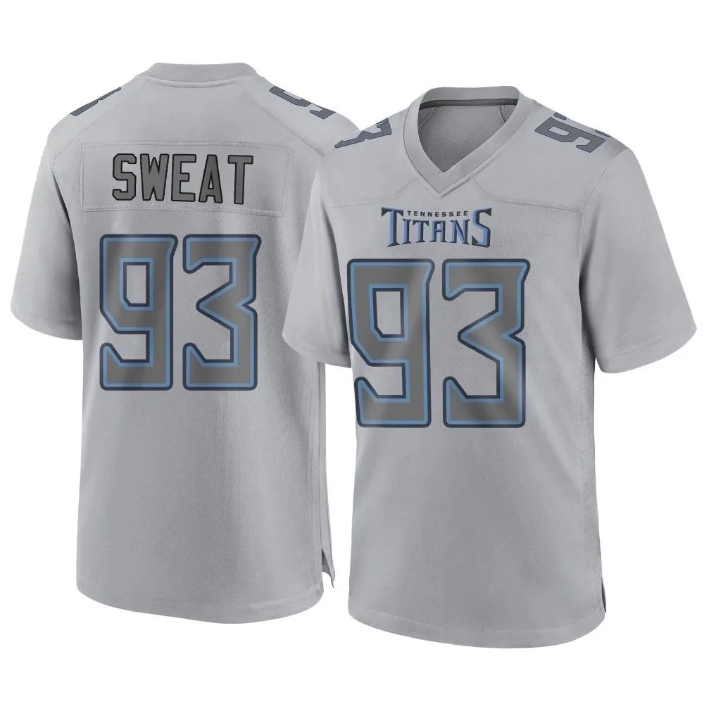 Men's Tennessee Titans T'vondre Sweat Nike Atmosphere Fashion Game Gray Jersey Men's Tennessee Titans T'vondre Sweat Nike Atmosphere Fashion Game Gray Jersey
