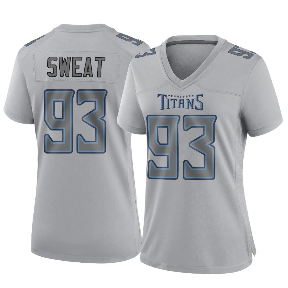 Women's Tennessee Titans T'vondre Sweat Nike Atmosphere Fashion Game Gray Jersey Women's Tennessee Titans T'vondre Sweat Nike Atmosphere Fashion Game Gray Jersey