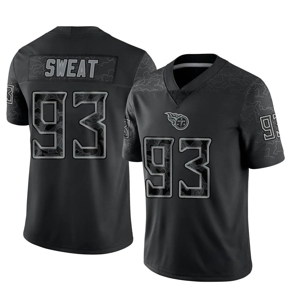 Youth Tennessee Titans T'vondre Sweat Nike Reflective Limited Black Jersey Youth Tennessee Titans T'vondre Sweat Nike Reflective Limited Black Jersey