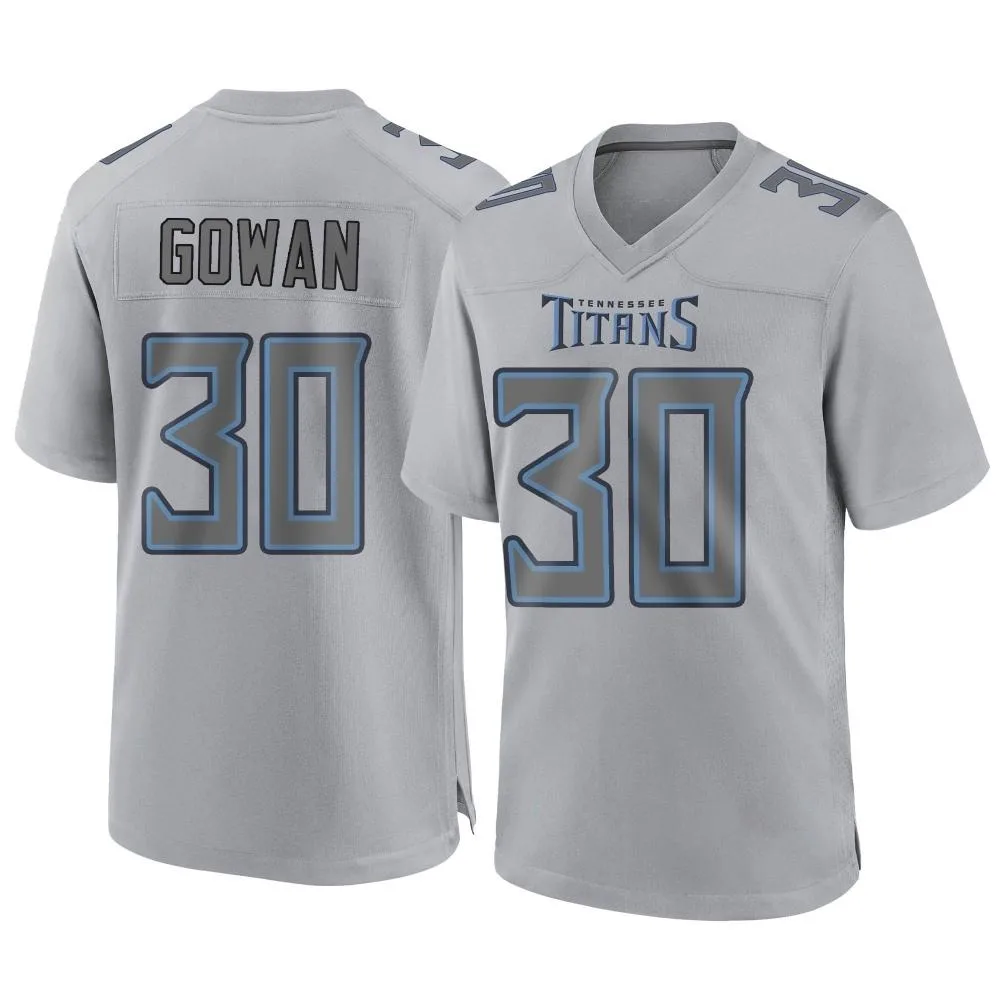Men's Tennessee Titans Tay Gowan Nike Atmosphere Fashion Game Gray Jersey Men's Tennessee Titans Tay Gowan Nike Atmosphere Fashion Game Gray Jersey