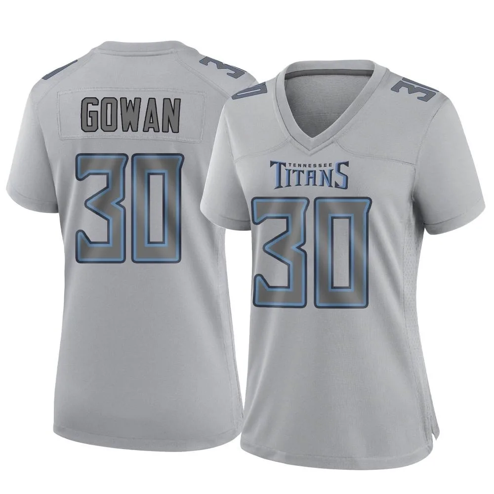Women's Tennessee Titans Tay Gowan Nike Atmosphere Fashion Game Gray Jersey Women's Tennessee Titans Tay Gowan Nike Atmosphere Fashion Game Gray Jersey