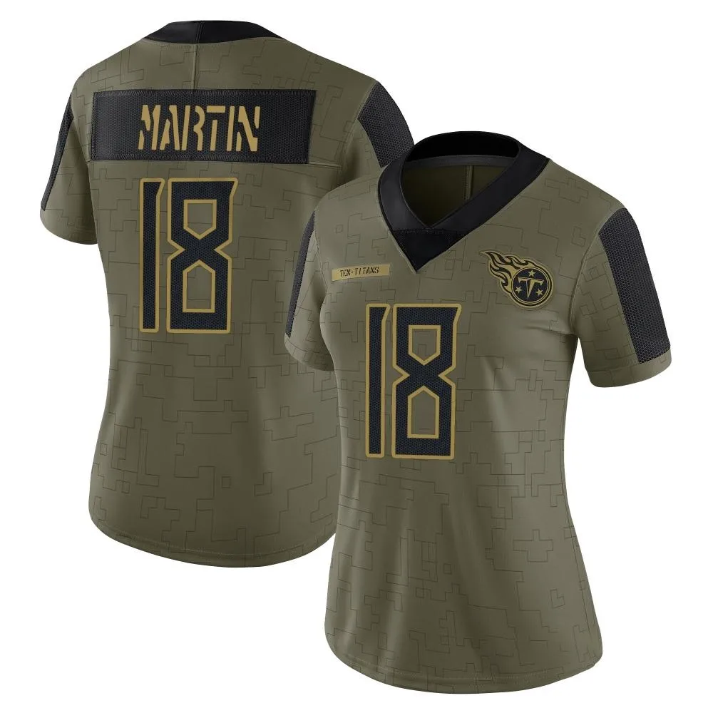 Women's Tennessee Titans Tay Martin Nike 2021 Salute To Service Limited Olive Jersey Women's Tennessee Titans Tay Martin Nike 2021 Salute To Service Limited Olive Jersey