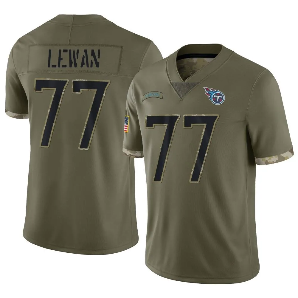 Men's Tennessee Titans Taylor Lewan Nike 2022 Salute To Service Limited Olive Jersey Men's Tennessee Titans Taylor Lewan Nike 2022 Salute To Service Limited Olive Jersey
