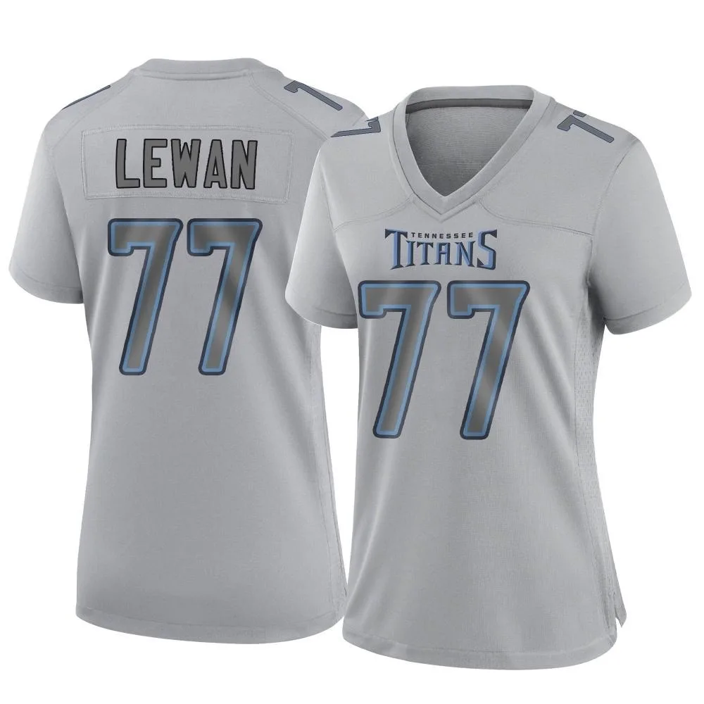 Women's Tennessee Titans Taylor Lewan Nike Atmosphere Fashion Game Gray Jersey Women's Tennessee Titans Taylor Lewan Nike Atmosphere Fashion Game Gray Jersey
