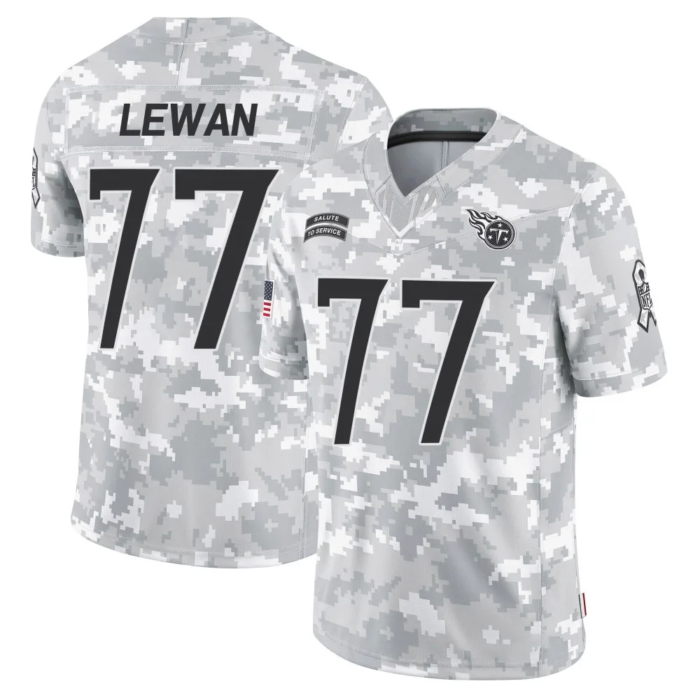 Youth Tennessee Titans Taylor Lewan Nike 2024 Salute to Service Limited Arctic Camo Jersey Youth Tennessee Titans Taylor Lewan Nike 2024 Salute to Service Limited Arctic Camo Jersey