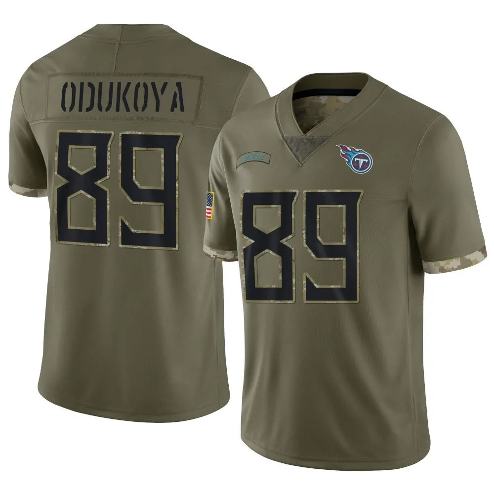 Men's Tennessee Titans Thomas Odukoya Nike 2022 Salute To Service Limited Olive Jersey Men's Tennessee Titans Thomas Odukoya Nike 2022 Salute To Service Limited Olive Jersey