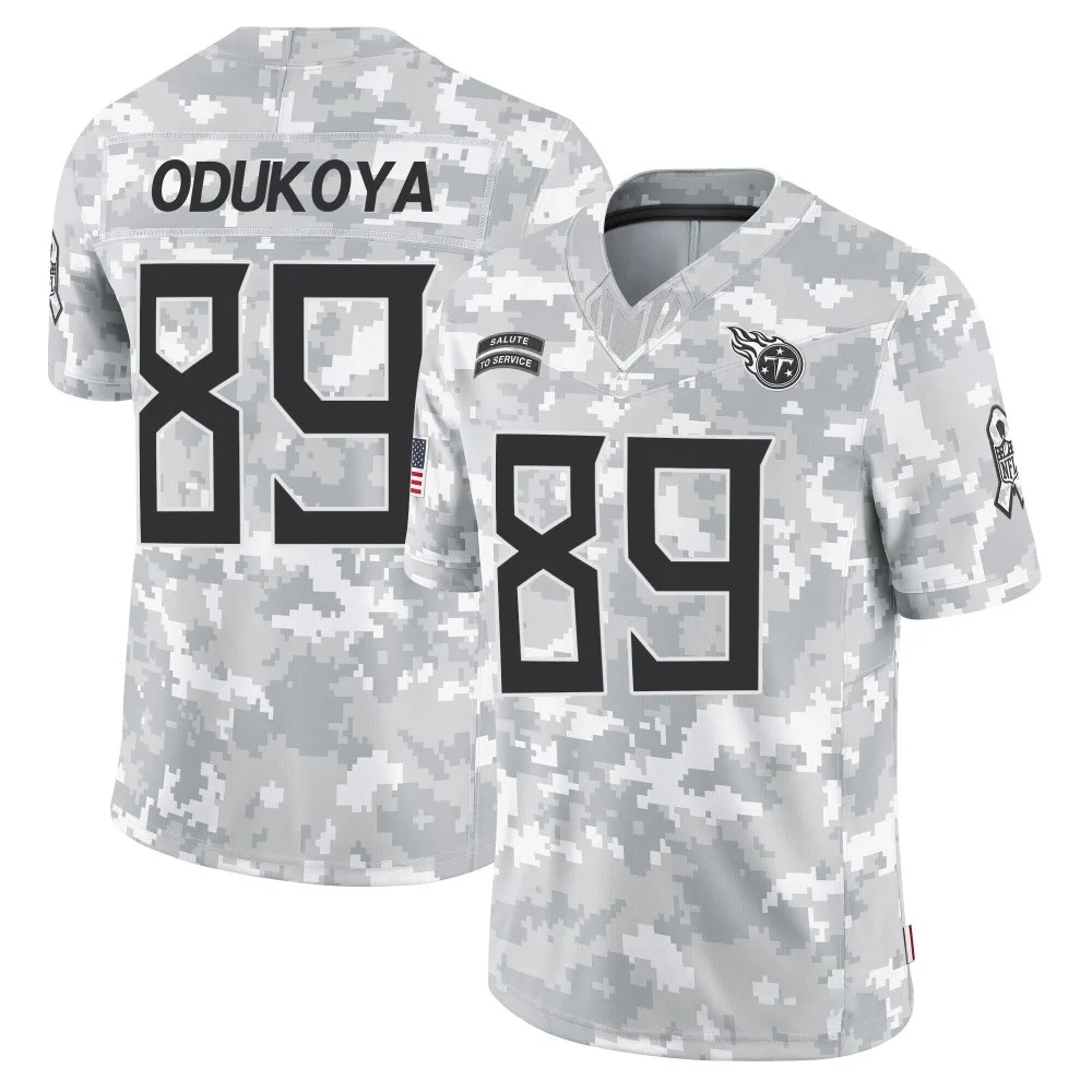 Men's Tennessee Titans Thomas Odukoya Nike 2024 Salute to Service Limited Arctic Camo Jersey Men's Tennessee Titans Thomas Odukoya Nike 2024 Salute to Service Limited Arctic Camo Jersey
