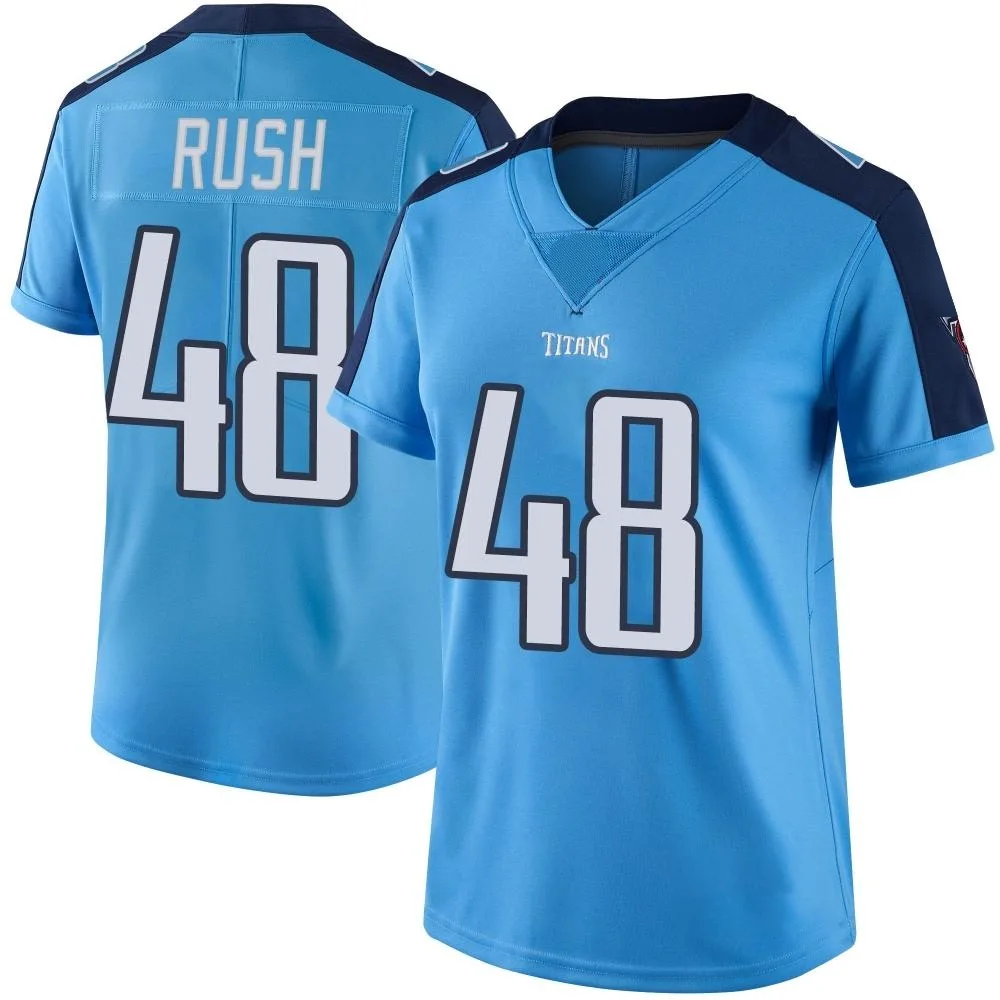 Women's Tennessee Titans Thomas Rush Nike Color Rush Limited Light Blue Jersey Women's Tennessee Titans Thomas Rush Nike Color Rush Limited Light Blue Jersey