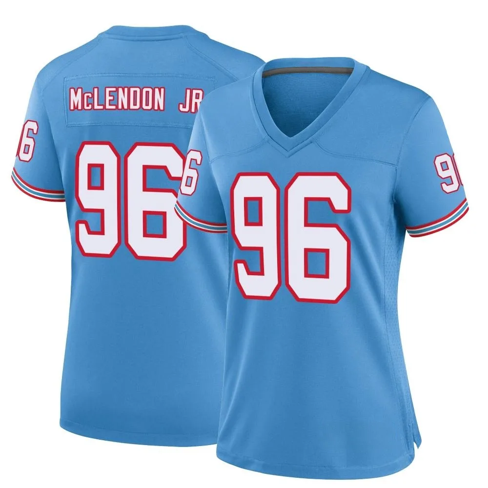 Women's Tennessee Titans Tk Mclendon Jr. Nike Oilers Throwback Alternate Game Light Blue Jersey Women's Tennessee Titans Tk Mclendon Jr. Nike Oilers Throwback Alternate Game Light Blue Jersey