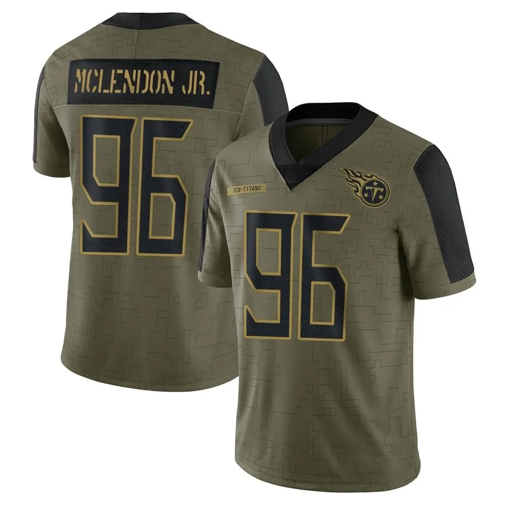 Youth Tennessee Titans Tk Mclendon Jr. Nike 2021 Salute To Service Limited Olive Jersey Youth Tennessee Titans Tk Mclendon Jr. Nike 2021 Salute To Service Limited Olive Jersey