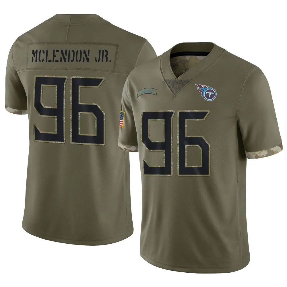 Youth Tennessee Titans Tk Mclendon Jr. Nike 2022 Salute To Service Limited Olive Jersey Youth Tennessee Titans Tk Mclendon Jr. Nike 2022 Salute To Service Limited Olive Jersey