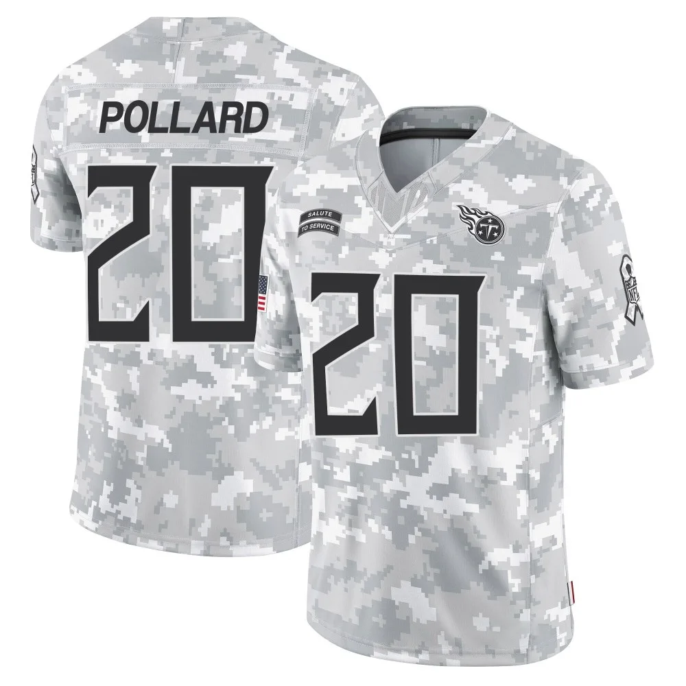 Youth Tennessee Titans Tony Pollard Nike 2024 Salute to Service Limited Arctic Camo Jersey Youth Tennessee Titans Tony Pollard Nike 2024 Salute to Service Limited Arctic Camo Jersey