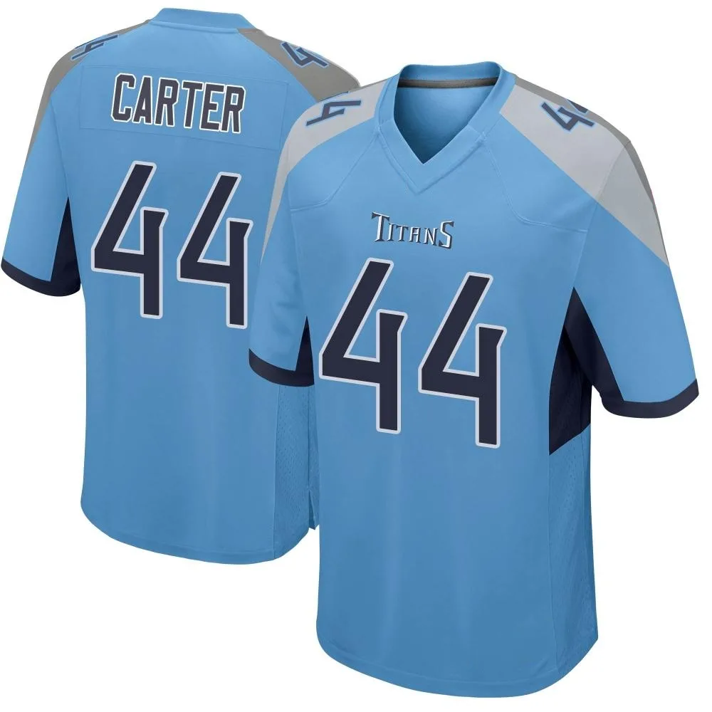 Men's Tennessee Titans Tory Carter Nike Game Light Blue Jersey Men's Tennessee Titans Tory Carter Nike Game Light Blue Jersey
