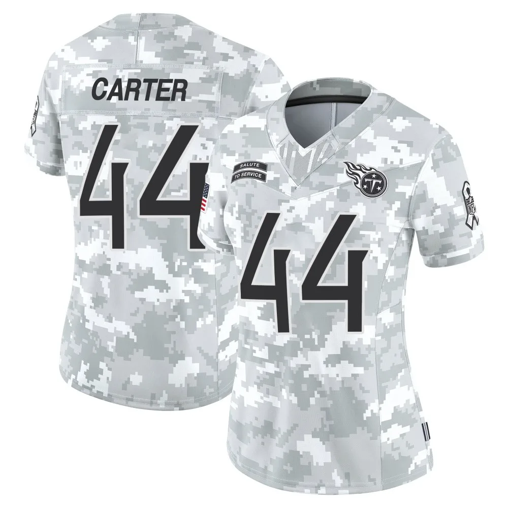 Women's Tennessee Titans Tory Carter Nike 2024 Salute to Service Limited Arctic Camo Jersey Women's Tennessee Titans Tory Carter Nike 2024 Salute to Service Limited Arctic Camo Jersey
