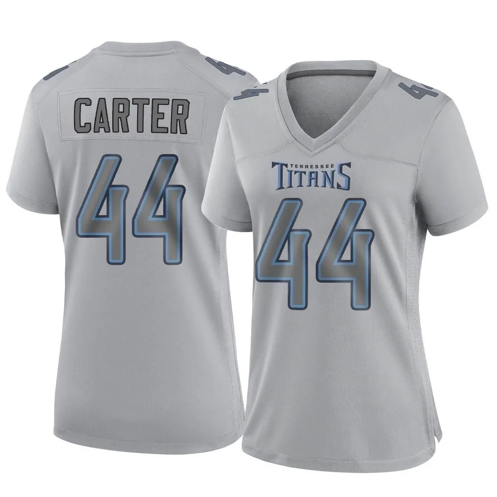 Women's Tennessee Titans Tory Carter Nike Atmosphere Fashion Game Gray Jersey Women's Tennessee Titans Tory Carter Nike Atmosphere Fashion Game Gray Jersey