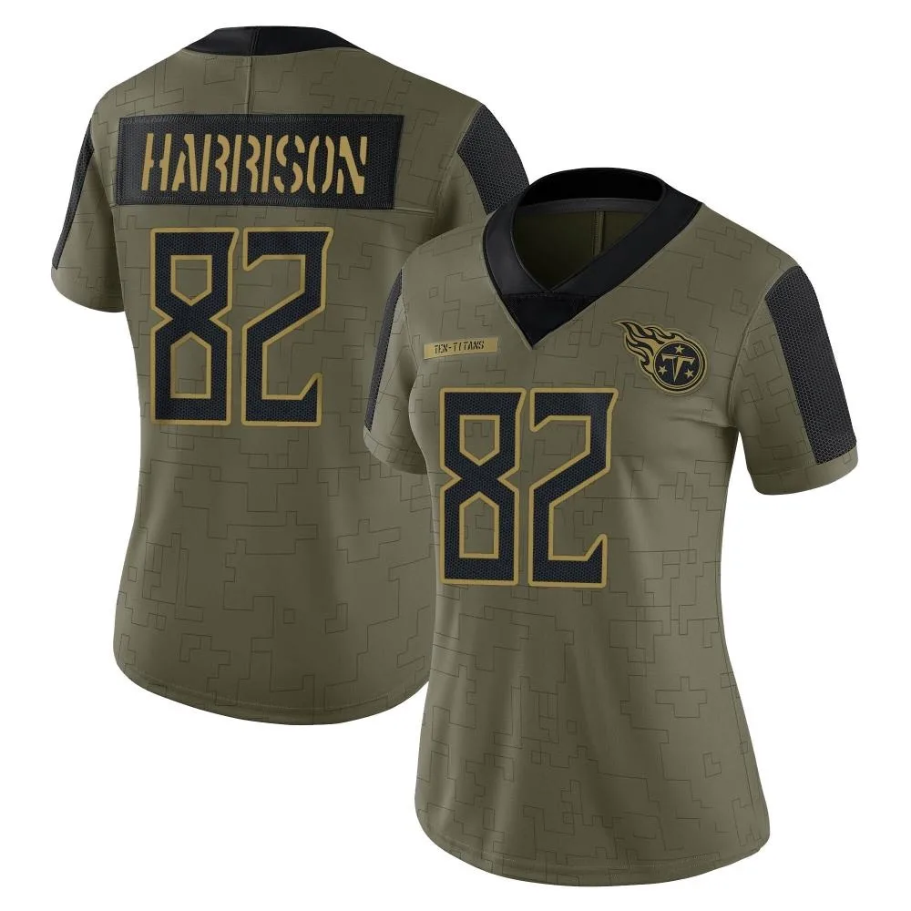 Women's Tennessee Titans Tre'shaun Harrison Nike 2021 Salute To Service Limited Olive Jersey Women's Tennessee Titans Tre'shaun Harrison Nike 2021 Salute To Service Limited Olive Jersey
