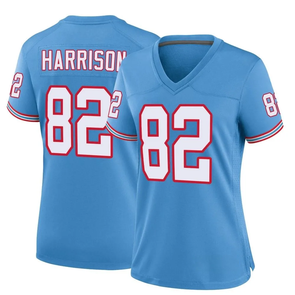 Women's Tennessee Titans Tre'shaun Harrison Nike Oilers Throwback Alternate Game Light Blue Jersey Women's Tennessee Titans Tre'shaun Harrison Nike Oilers Throwback Alternate Game Light Blue Jersey