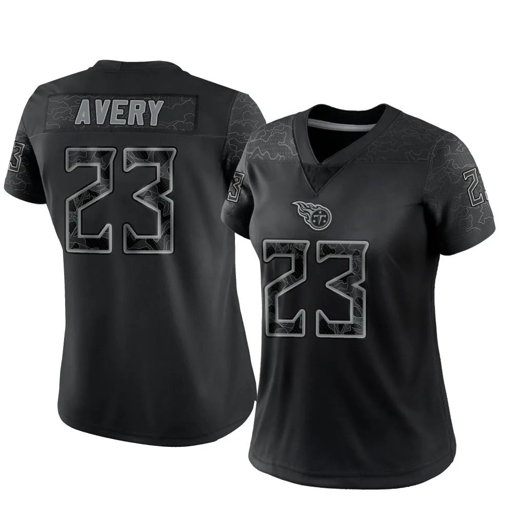 Women's Tennessee Titans Tre Avery Nike Reflective Limited Black Jersey Women's Tennessee Titans Tre Avery Nike Reflective Limited Black Jersey