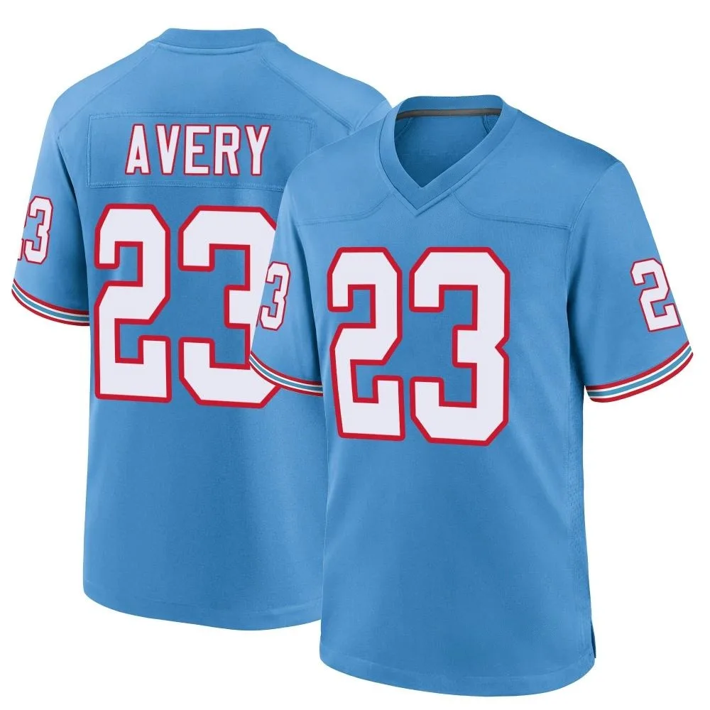 Youth Tennessee Titans Tre Avery Nike Oilers Throwback Alternate Game Light Blue Jersey Youth Tennessee Titans Tre Avery Nike Oilers Throwback Alternate Game Light Blue Jersey