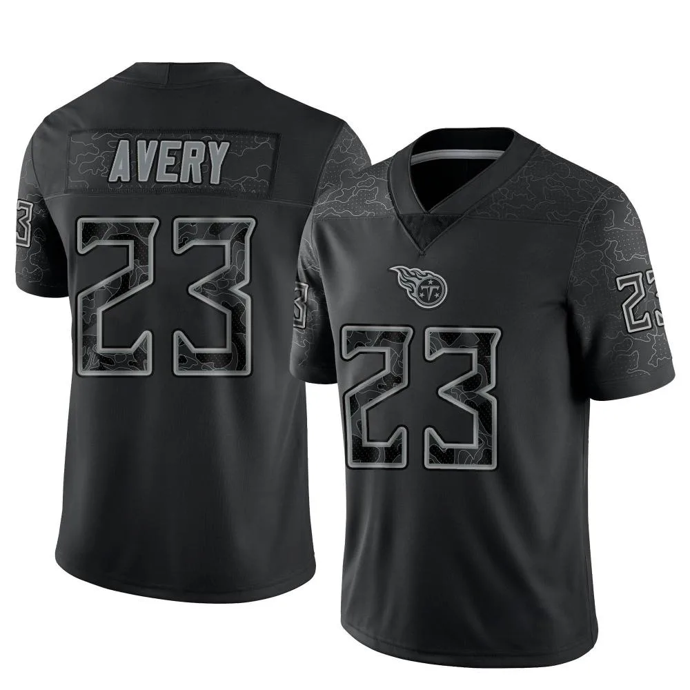 Youth Tennessee Titans Tre Avery Nike Reflective Limited Black Jersey Youth Tennessee Titans Tre Avery Nike Reflective Limited Black Jersey