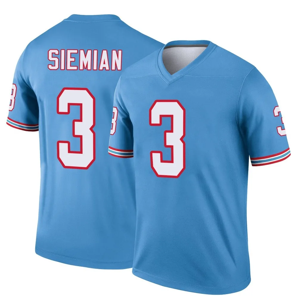 Men's Tennessee Titans Trevor Siemian Nike Oilers Throwback Legend Light Blue Jersey Men's Tennessee Titans Trevor Siemian Nike Oilers Throwback Legend Light Blue Jersey