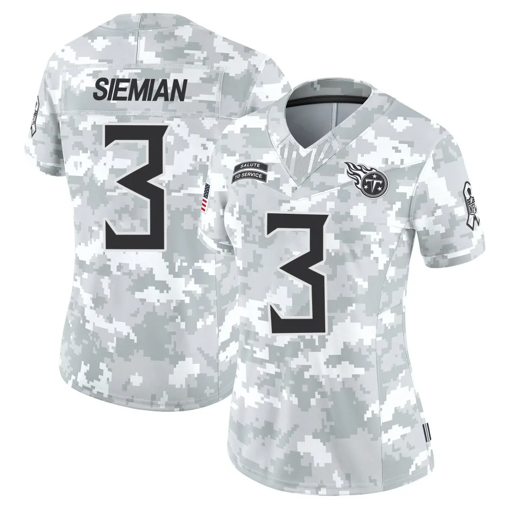 Women's Tennessee Titans Trevor Siemian Nike 2024 Salute to Service Limited Arctic Camo Jersey Women's Tennessee Titans Trevor Siemian Nike 2024 Salute to Service Limited Arctic Camo Jersey