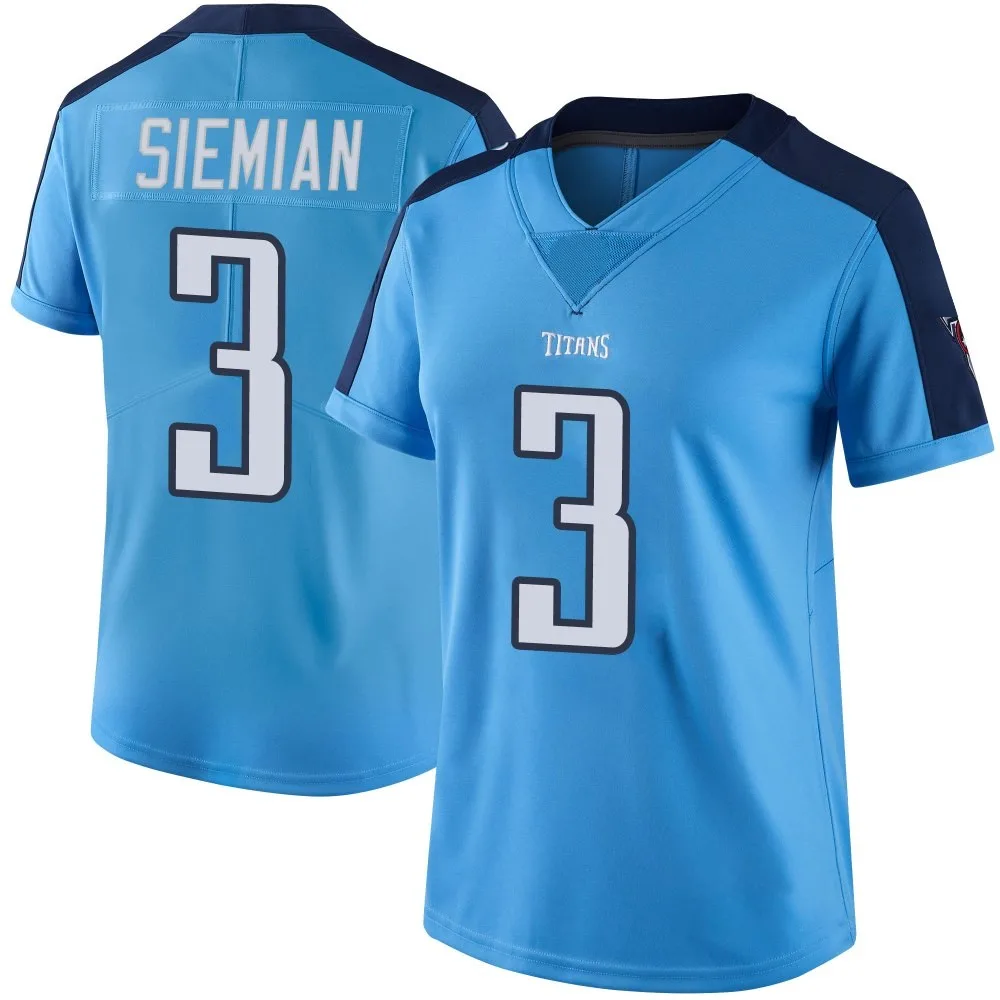 Women's Tennessee Titans Trevor Siemian Nike Color Rush Limited Light Blue Jersey Women's Tennessee Titans Trevor Siemian Nike Color Rush Limited Light Blue Jersey