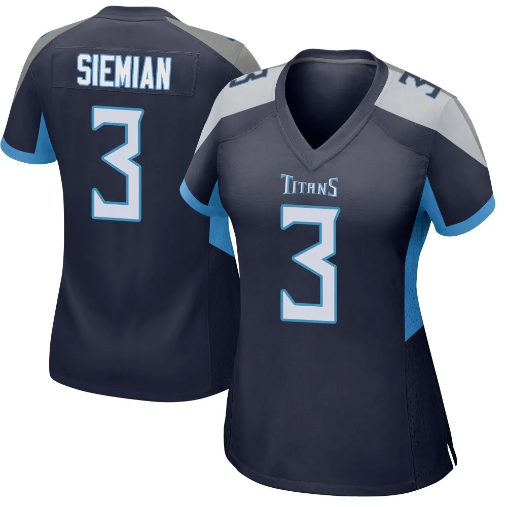 Women's Tennessee Titans Trevor Siemian Nike Game Navy Jersey Women's Tennessee Titans Trevor Siemian Nike Game Navy Jersey