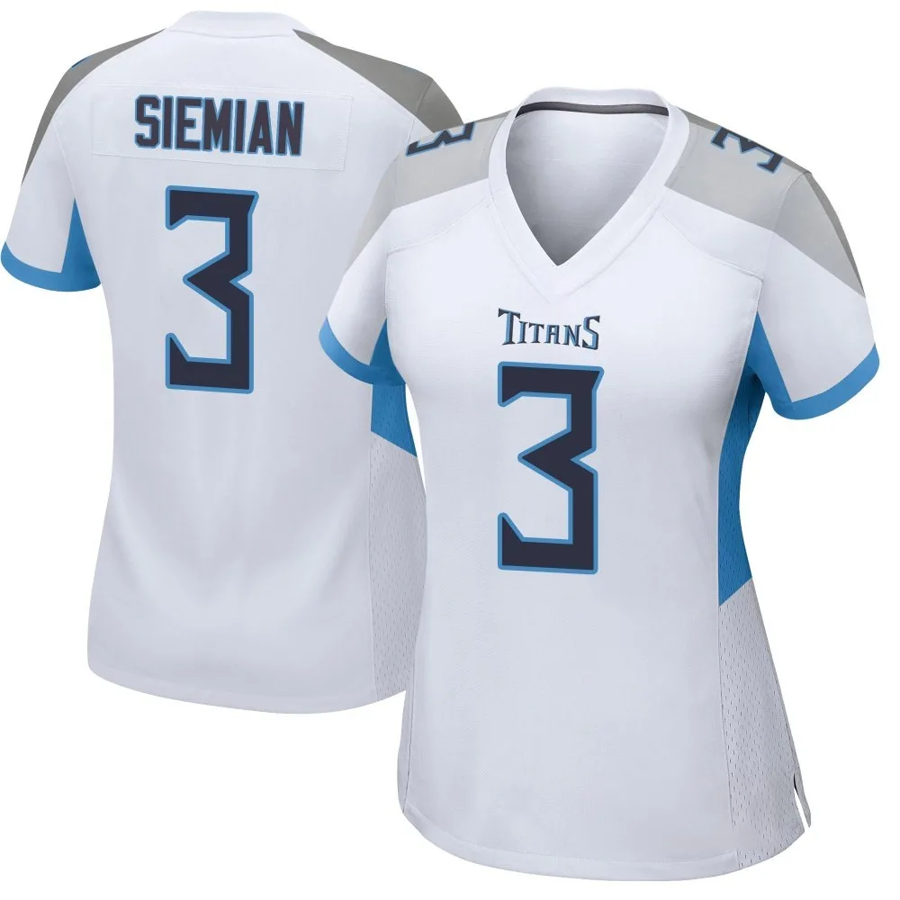 Women's Tennessee Titans Trevor Siemian Nike Game White Jersey Women's Tennessee Titans Trevor Siemian Nike Game White Jersey
