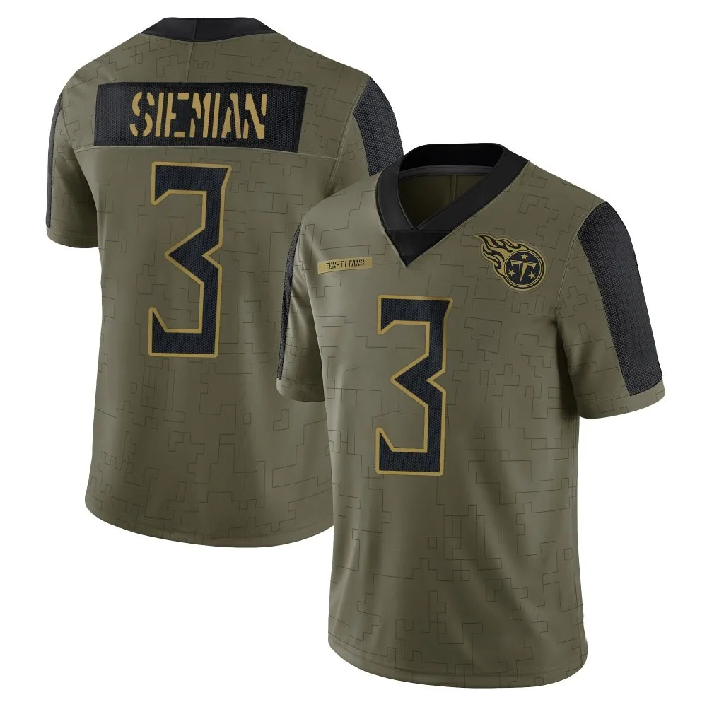 Youth Tennessee Titans Trevor Siemian Nike 2021 Salute To Service Limited Olive Jersey Youth Tennessee Titans Trevor Siemian Nike 2021 Salute To Service Limited Olive Jersey
