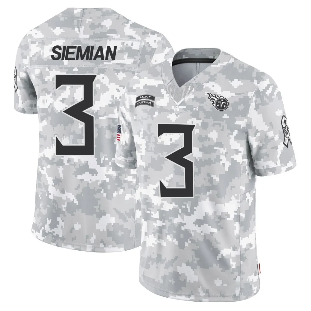 Youth Tennessee Titans Trevor Siemian Nike 2024 Salute to Service Limited Arctic Camo Jersey Youth Tennessee Titans Trevor Siemian Nike 2024 Salute to Service Limited Arctic Camo Jersey