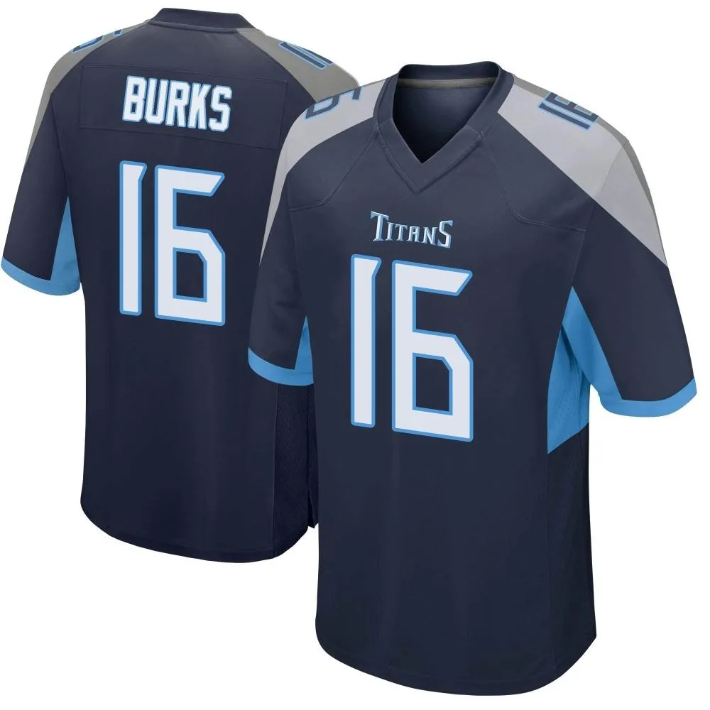 Men's Tennessee Titans Treylon Burks Nike Game Navy Jersey Men's Tennessee Titans Treylon Burks Nike Game Navy Jersey