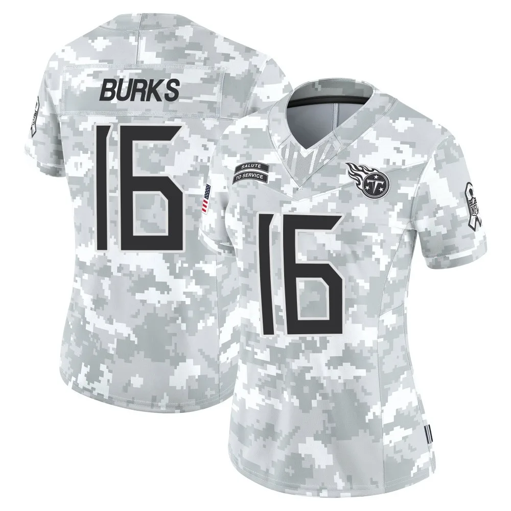 Women's Tennessee Titans Treylon Burks Nike 2024 Salute to Service Limited Arctic Camo Jersey Women's Tennessee Titans Treylon Burks Nike 2024 Salute to Service Limited Arctic Camo Jersey