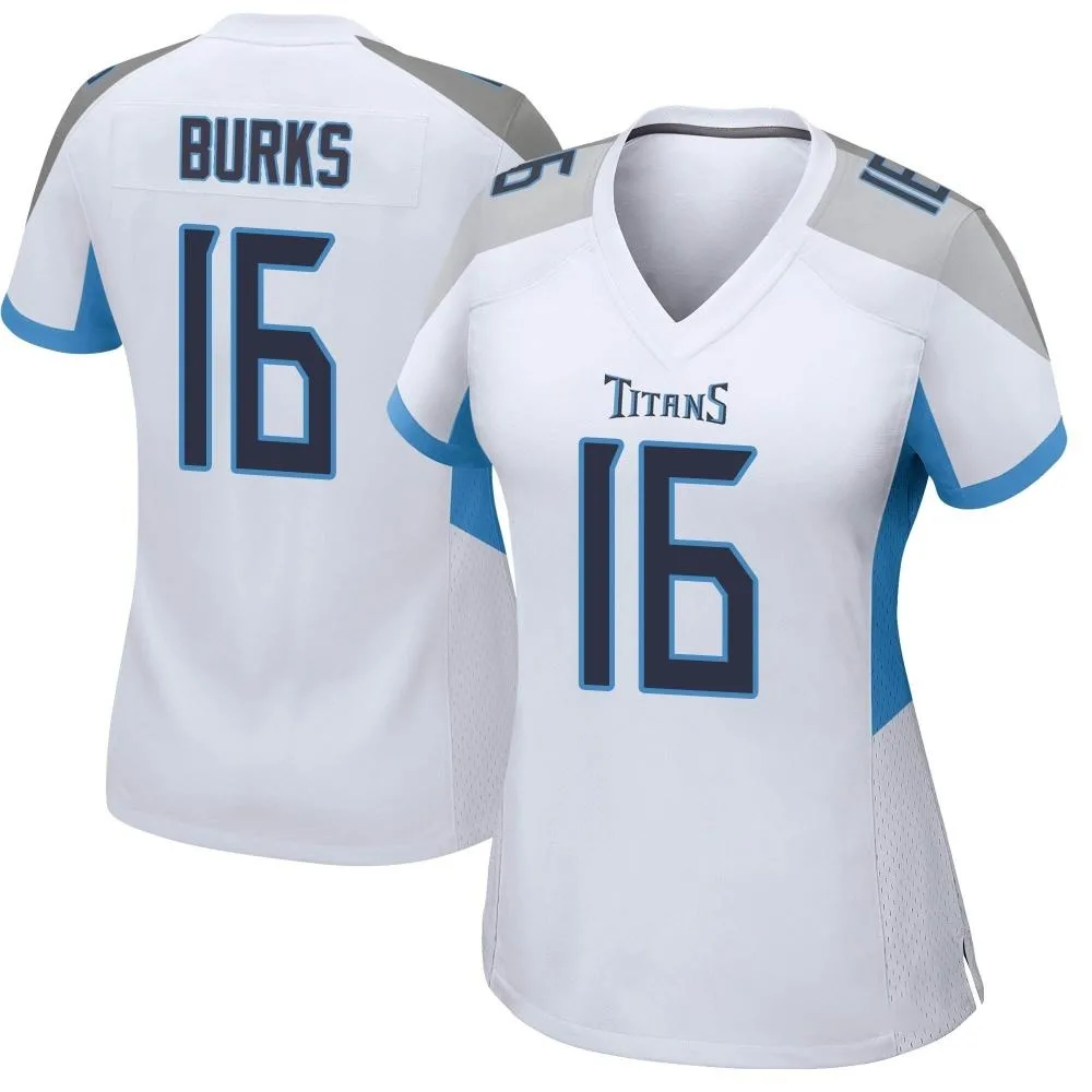 Women's Tennessee Titans Treylon Burks Nike Game White Jersey Women's Tennessee Titans Treylon Burks Nike Game White Jersey