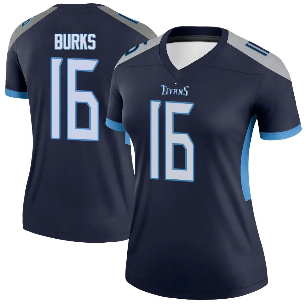 Women's Tennessee Titans Treylon Burks Nike Legend Navy Jersey Women's Tennessee Titans Treylon Burks Nike Legend Navy Jersey