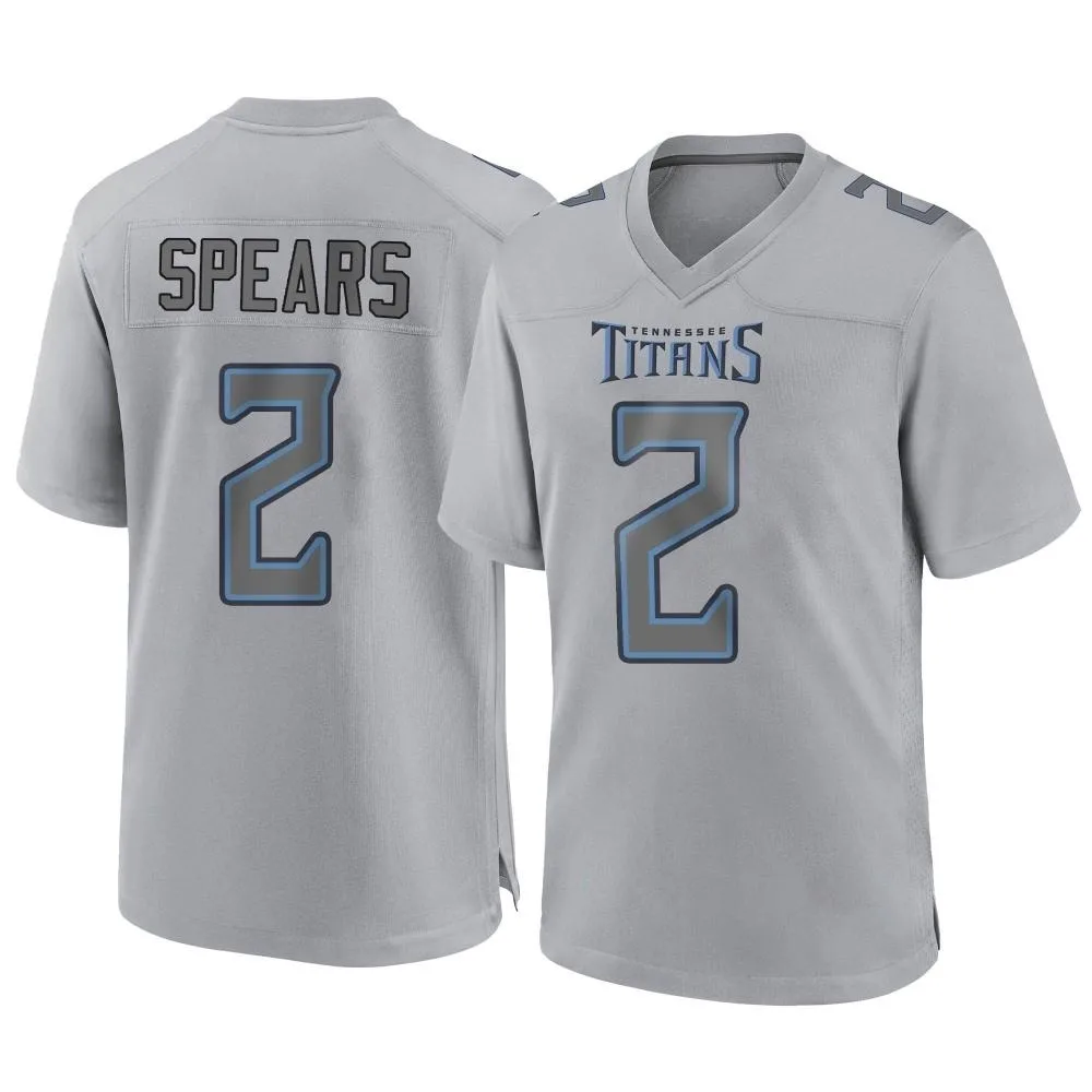 Men's Tennessee Titans Tyjae Spears Nike Atmosphere Fashion Game Gray Jersey Men's Tennessee Titans Tyjae Spears Nike Atmosphere Fashion Game Gray Jersey