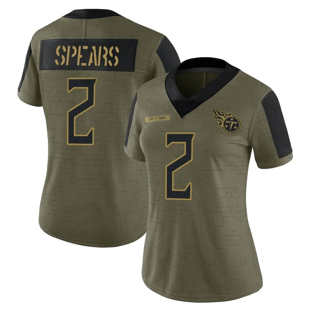 Women's Tennessee Titans Tyjae Spears Nike 2021 Salute To Service Limited Olive Jersey Women's Tennessee Titans Tyjae Spears Nike 2021 Salute To Service Limited Olive Jersey