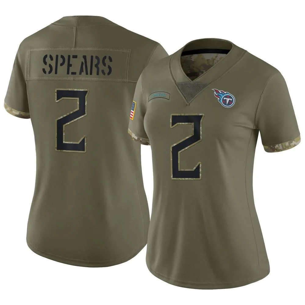 Women's Tennessee Titans Tyjae Spears Nike 2022 Salute To Service Limited Olive Jersey Women's Tennessee Titans Tyjae Spears Nike 2022 Salute To Service Limited Olive Jersey