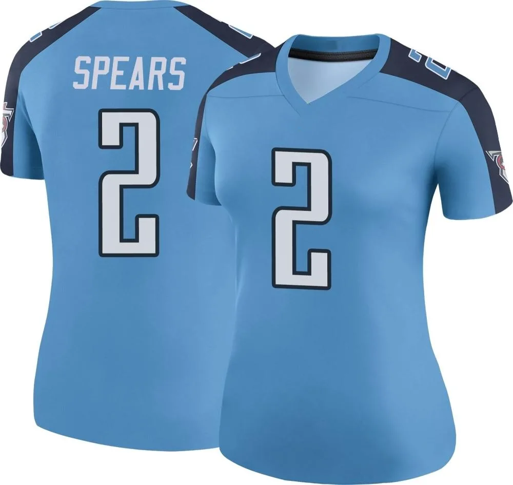 Women's Tennessee Titans Tyjae Spears Nike Color Rush Legend Light Blue Jersey Women's Tennessee Titans Tyjae Spears Nike Color Rush Legend Light Blue Jersey