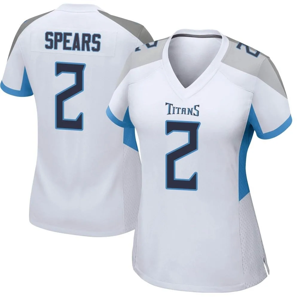 Women's Tennessee Titans Tyjae Spears Nike Game White Jersey Women's Tennessee Titans Tyjae Spears Nike Game White Jersey