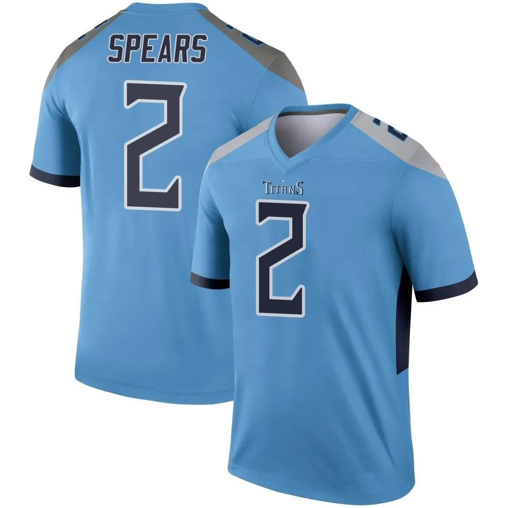 Youth Tennessee Titans Tyjae Spears Nike Legend Light Blue Jersey Youth Tennessee Titans Tyjae Spears Nike Legend Light Blue Jersey