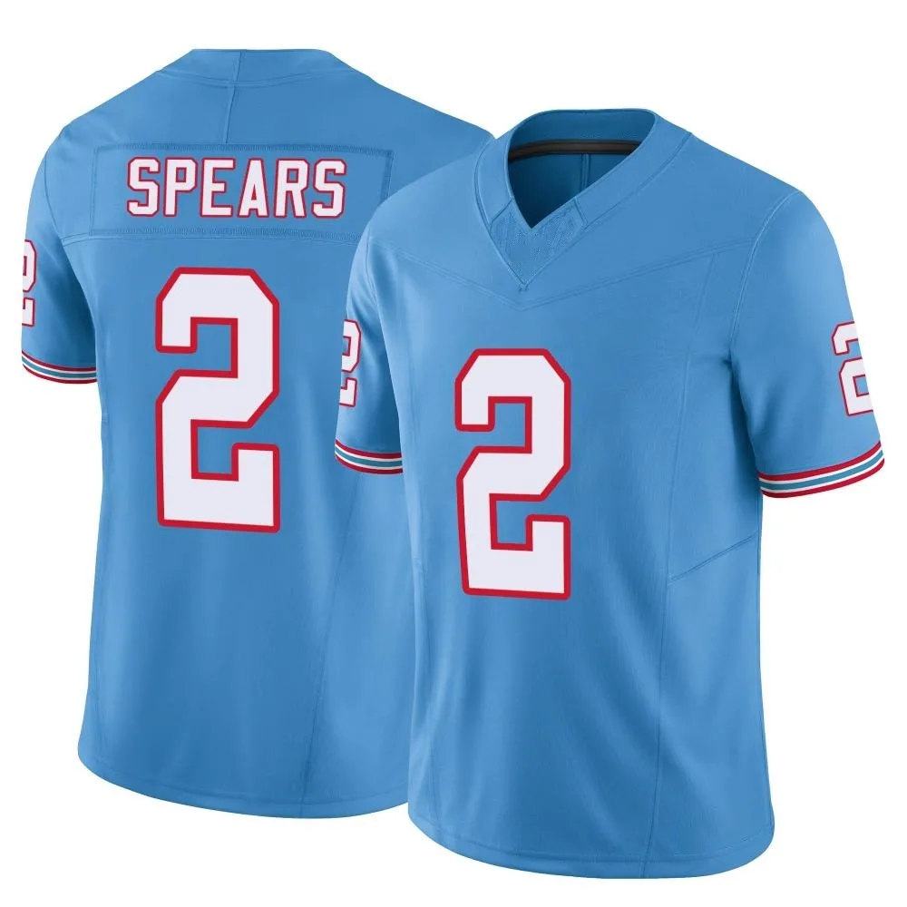 Youth Tennessee Titans Tyjae Spears Nike Vapor F.U.S.E. Limited Light Blue Jersey Youth Tennessee Titans Tyjae Spears Nike Vapor F.U.S.E. Limited Light Blue Jersey