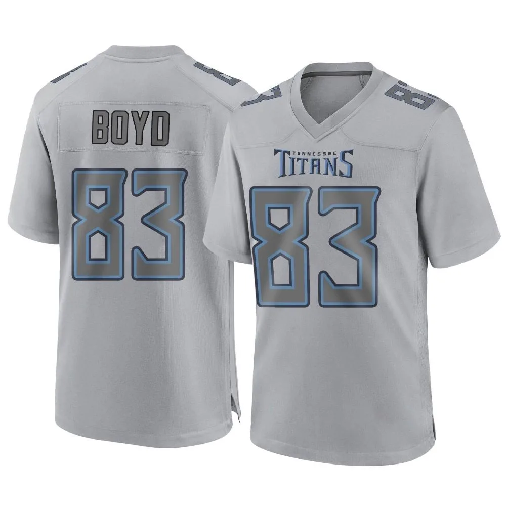 Men's Tennessee Titans Tyler Boyd Nike Atmosphere Fashion Game Gray Jersey Men's Tennessee Titans Tyler Boyd Nike Atmosphere Fashion Game Gray Jersey