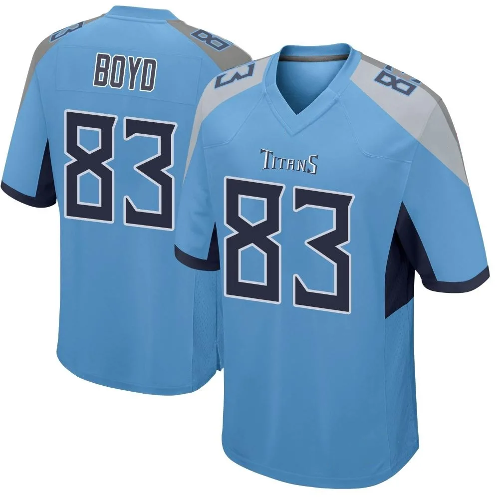 Men's Tennessee Titans Tyler Boyd Nike Game Light Blue Jersey Men's Tennessee Titans Tyler Boyd Nike Game Light Blue Jersey